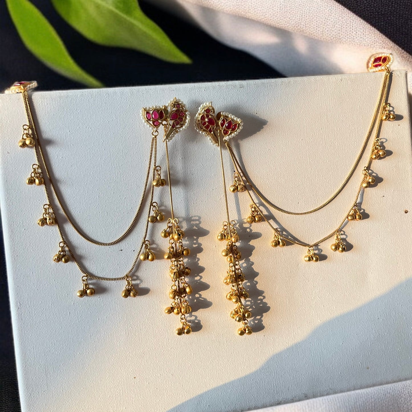 Bird Ghungroo Kashmiri Earrings