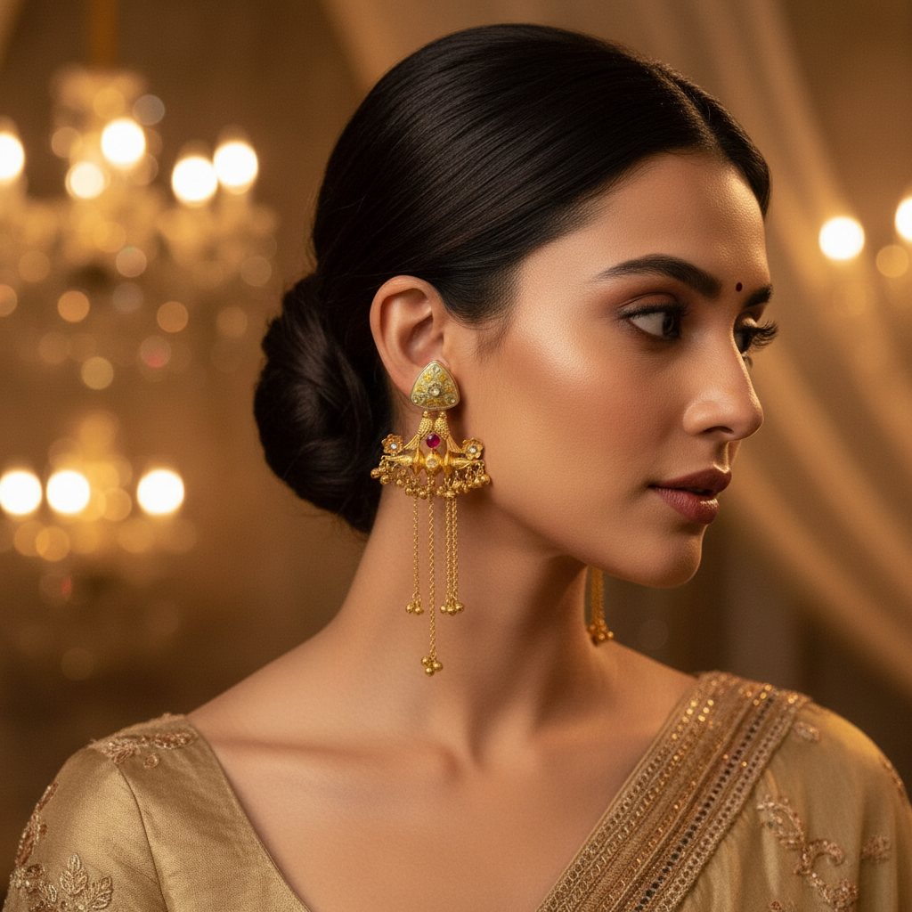 Meenakari Kashmiri Earrings