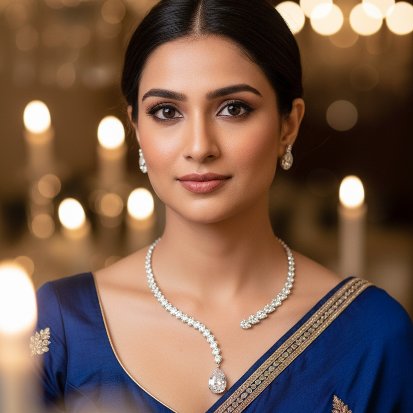 Daimond Hasli Necklace Set