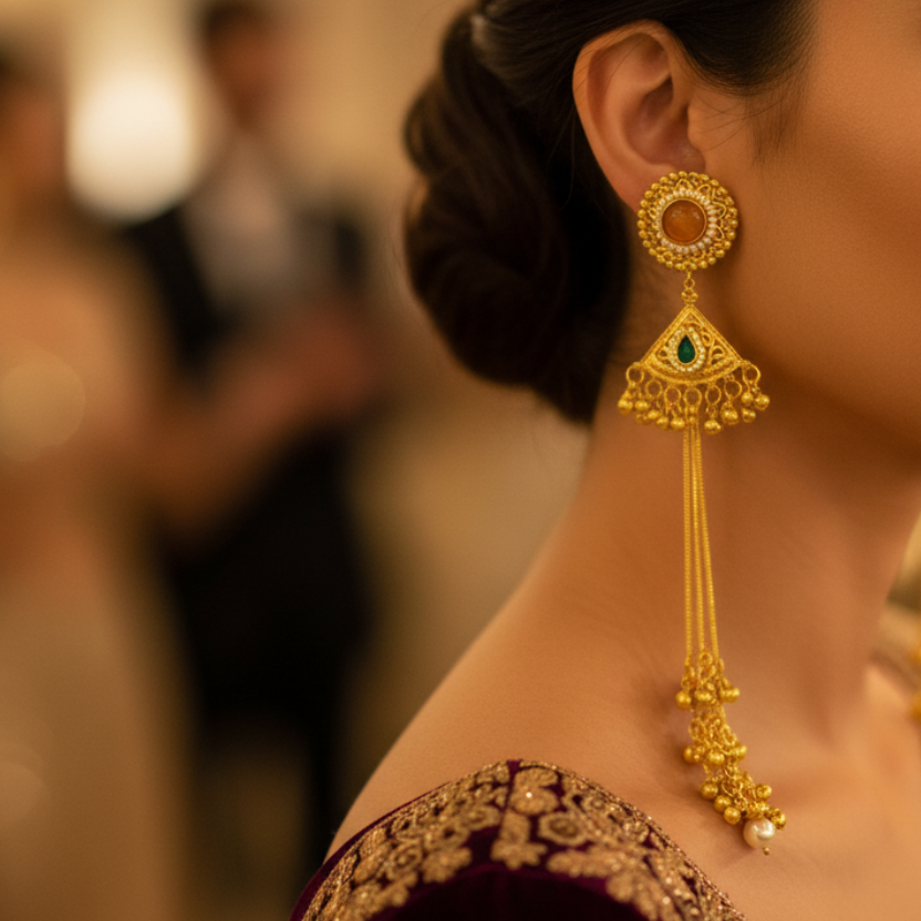 kashmiri earrings for wedding