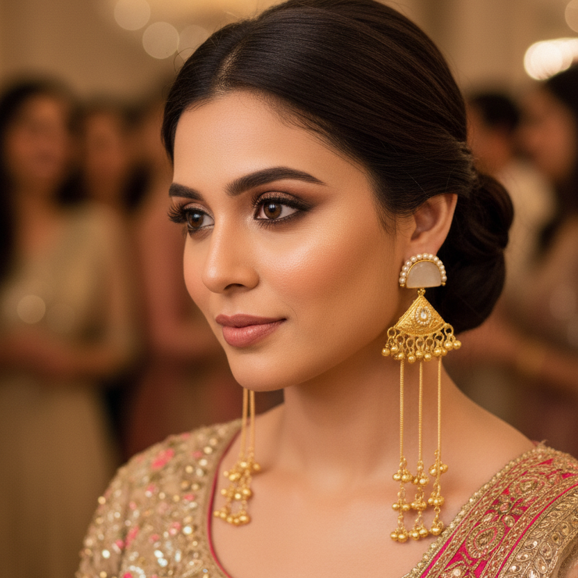 Kashmiri earrings for wedding