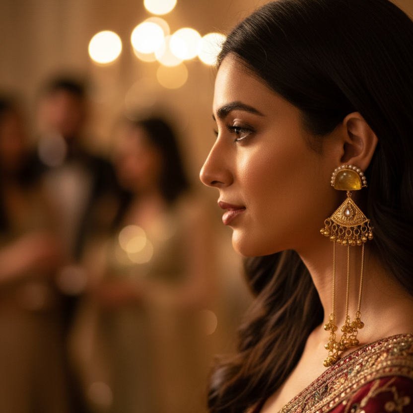 Rumi Ghungroo Kashmiri Earrings