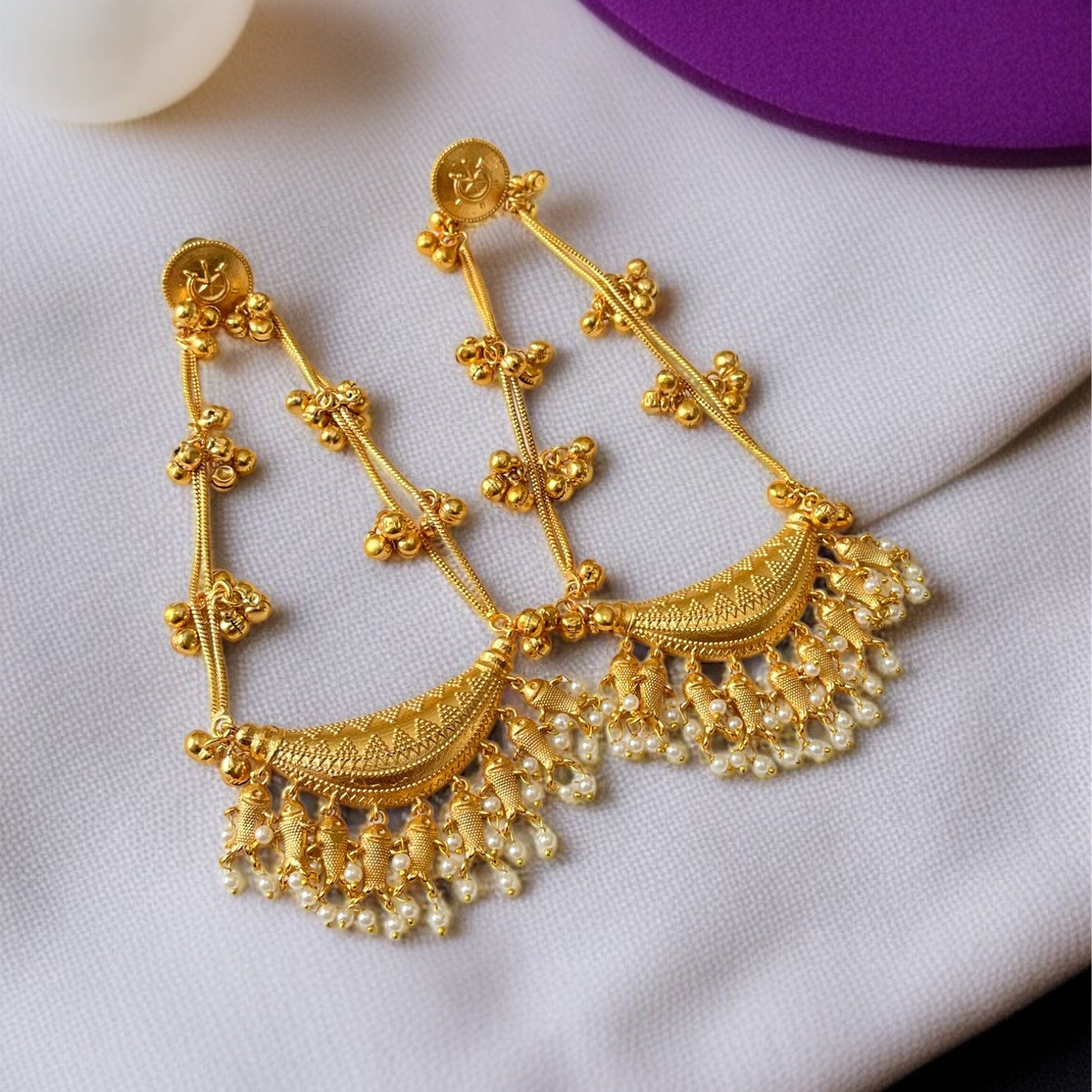 Classic Ghungroo Kashmiri Earrings