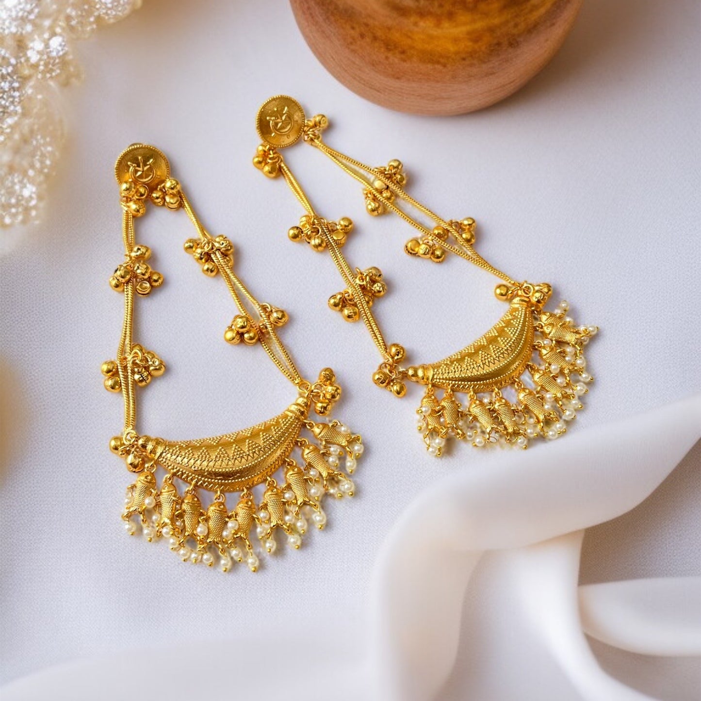 Classic Ghungroo Kashmiri Earrings