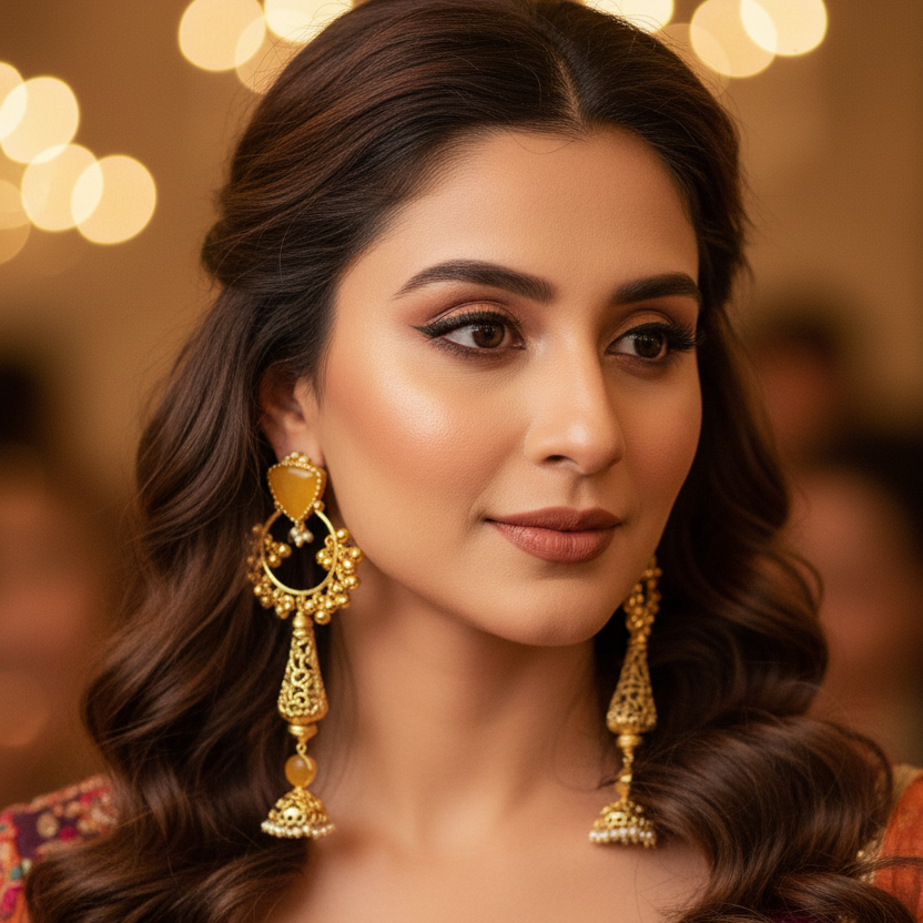 kashmiri earrings for wedding