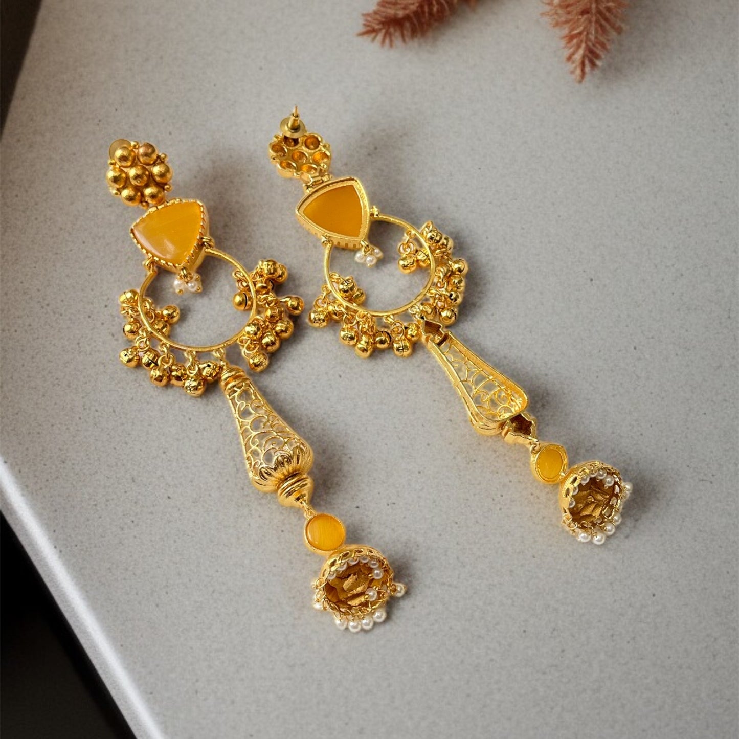 Ruhani Ghungroo Kashmiri Earrings