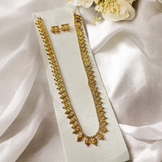 Gold Temple Necklace Set