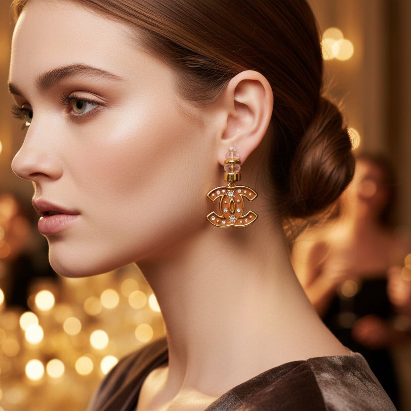 Brand Inspired Drop Earring