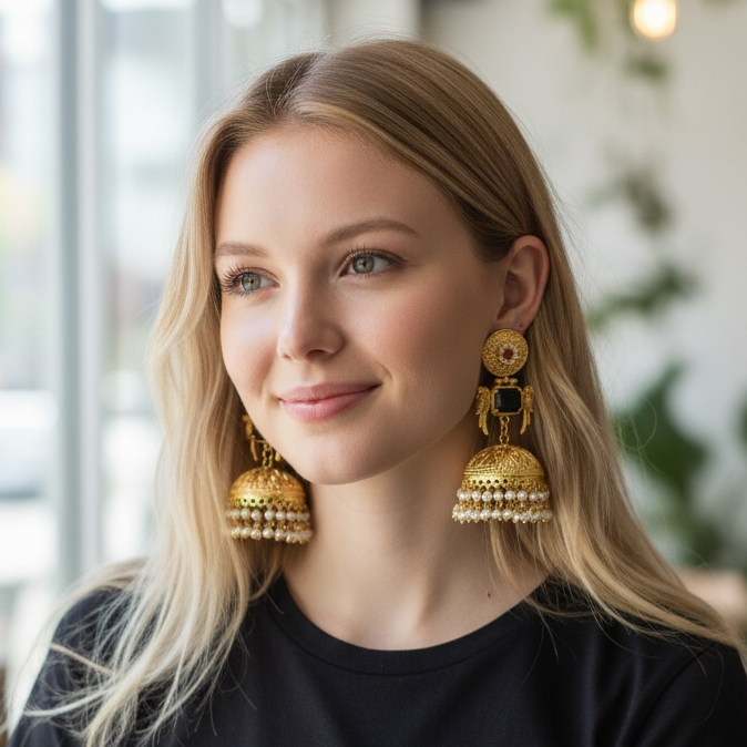 Kashmiri Jhumka Earrings