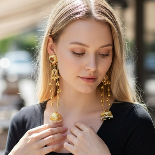 Kasmiri Jhumka Earrings