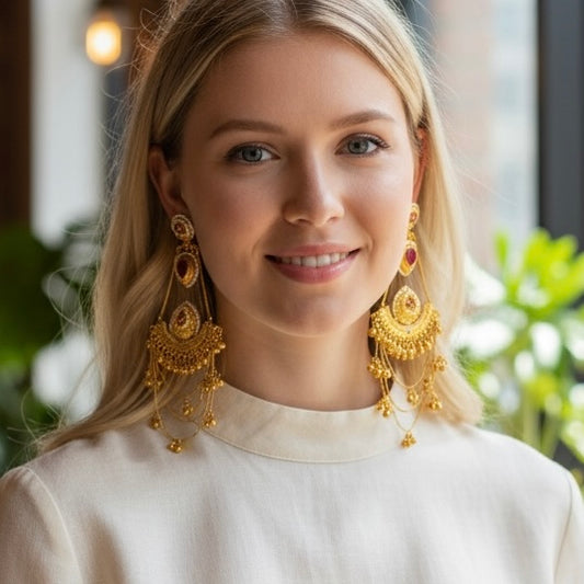 Kasmiri Statement Earrings