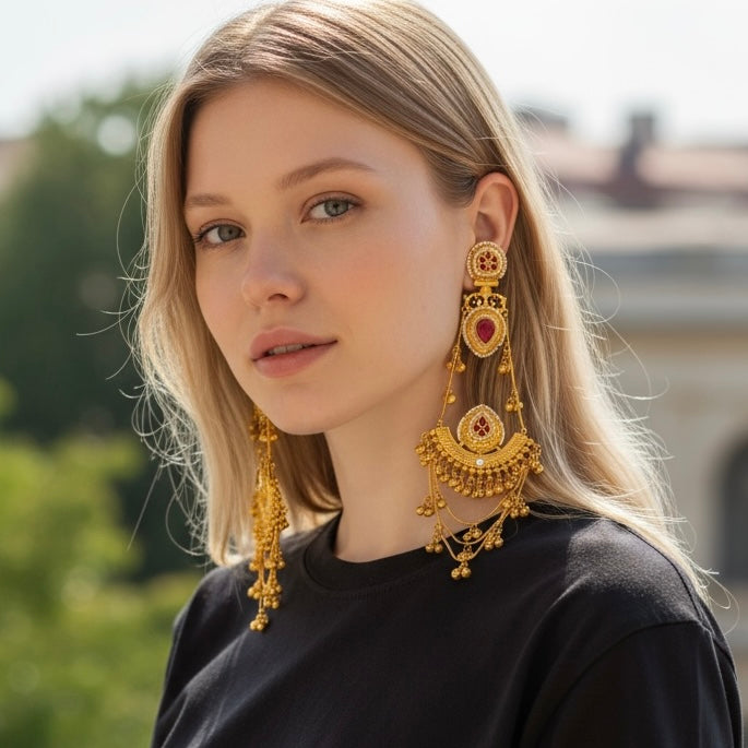 Kasmiri Statement Earrings