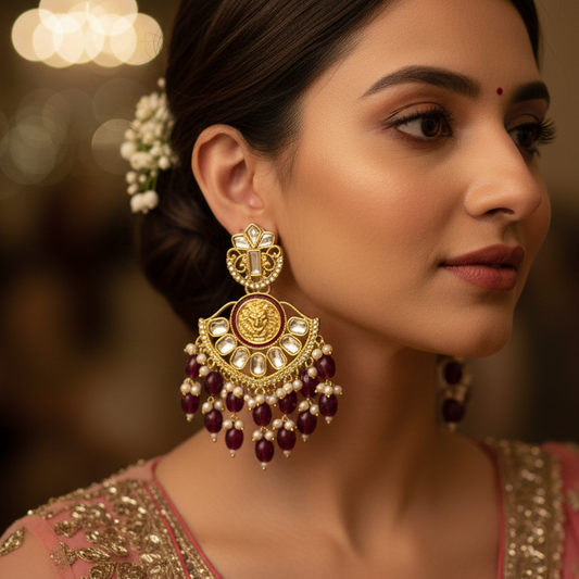 Brand Inspired Chandbali Earrings