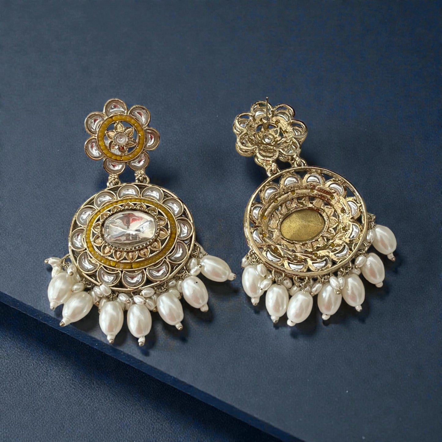 Kundan Chandbali Earrings