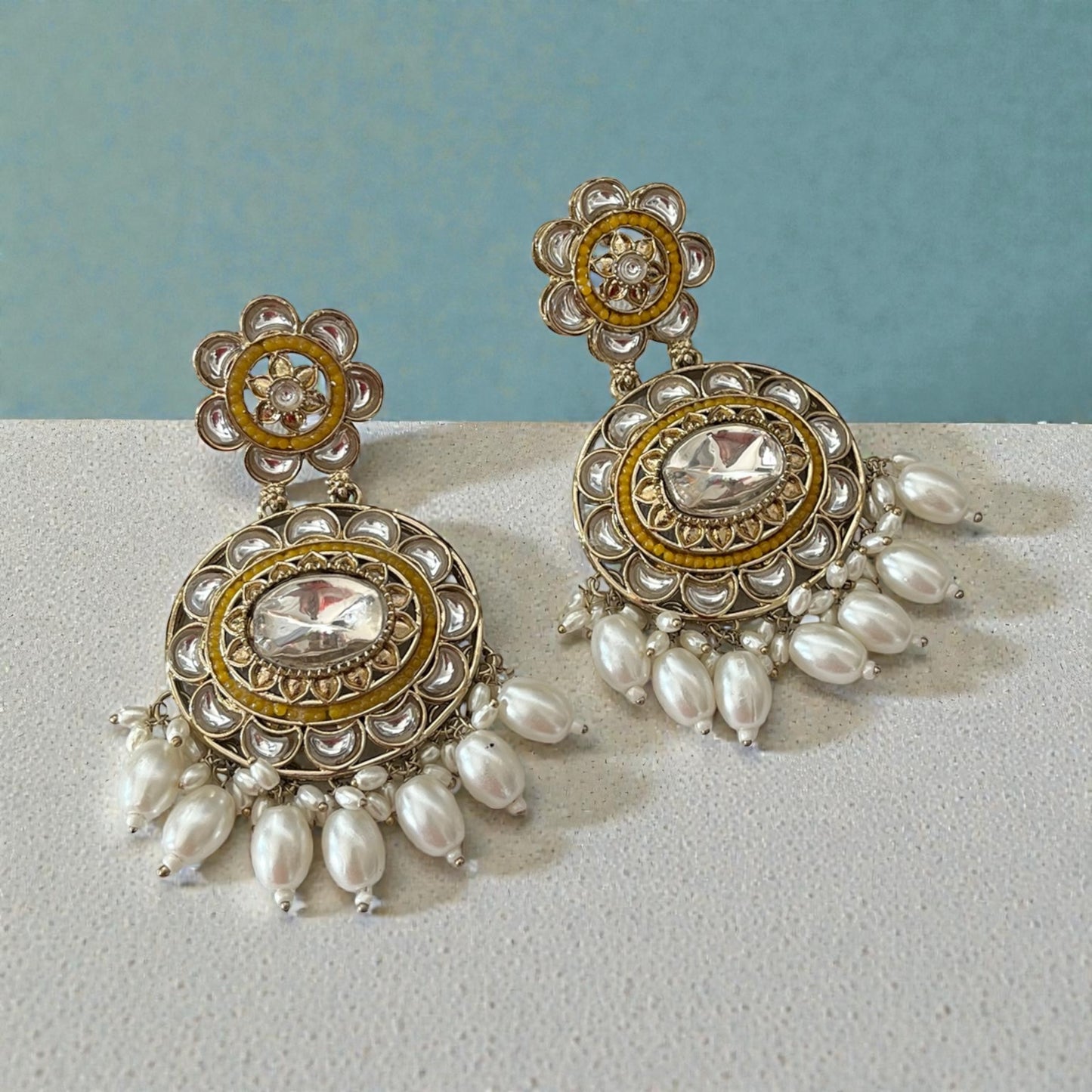 Kundan Chandbali Earrings