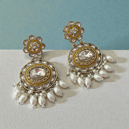 Kundan Chandbali Earrings