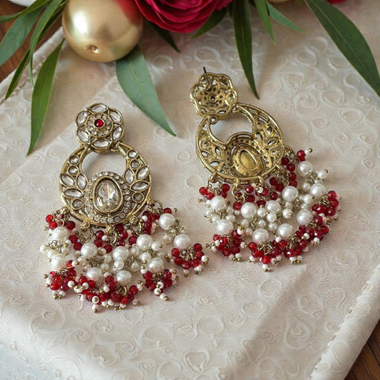 Kundan Chandbali Earrings