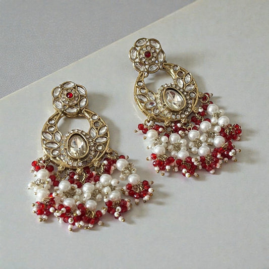 Kundan Chandbali Earrings