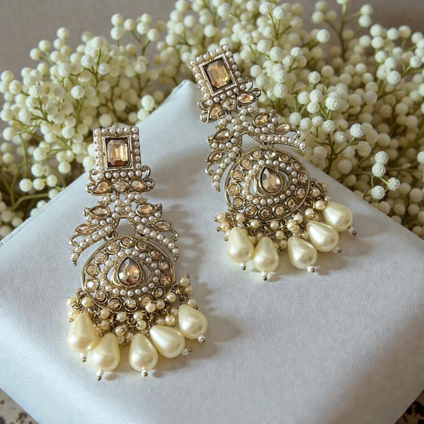 Kundan Drop Earrings