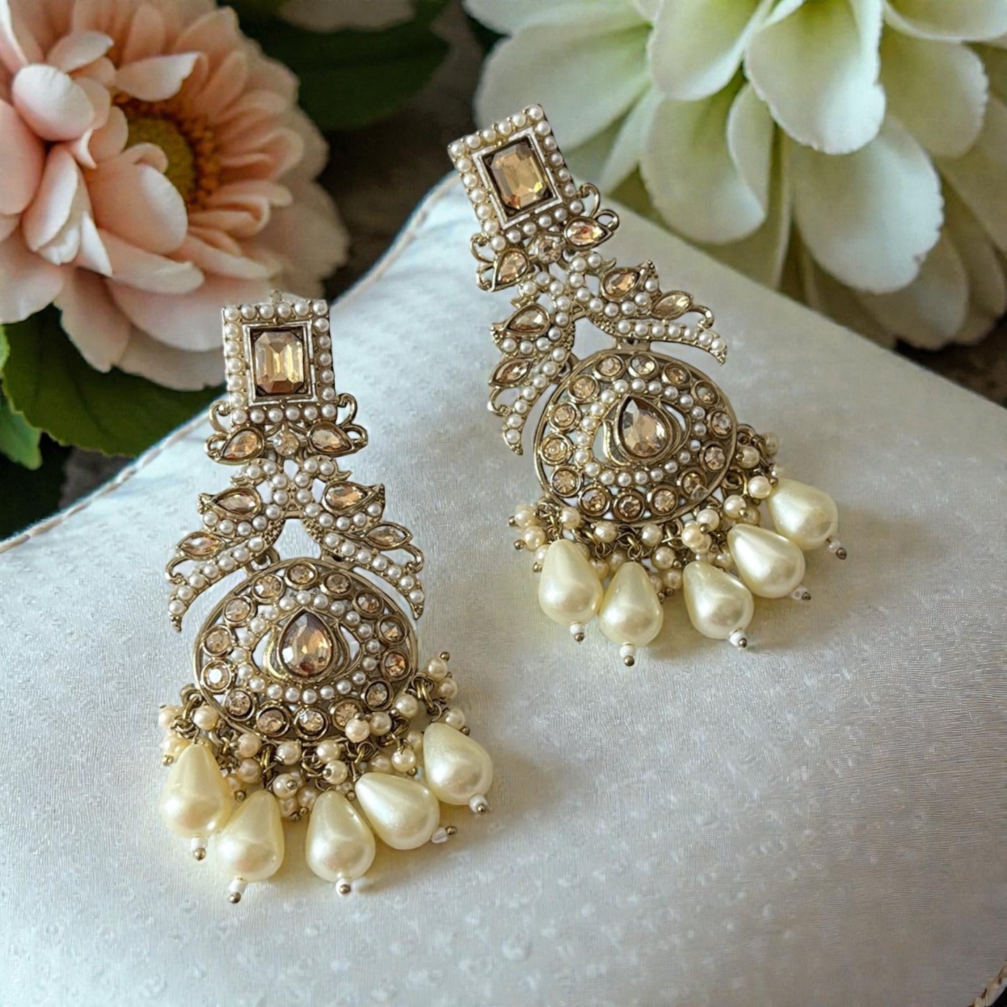 Kundan Drop Earrings