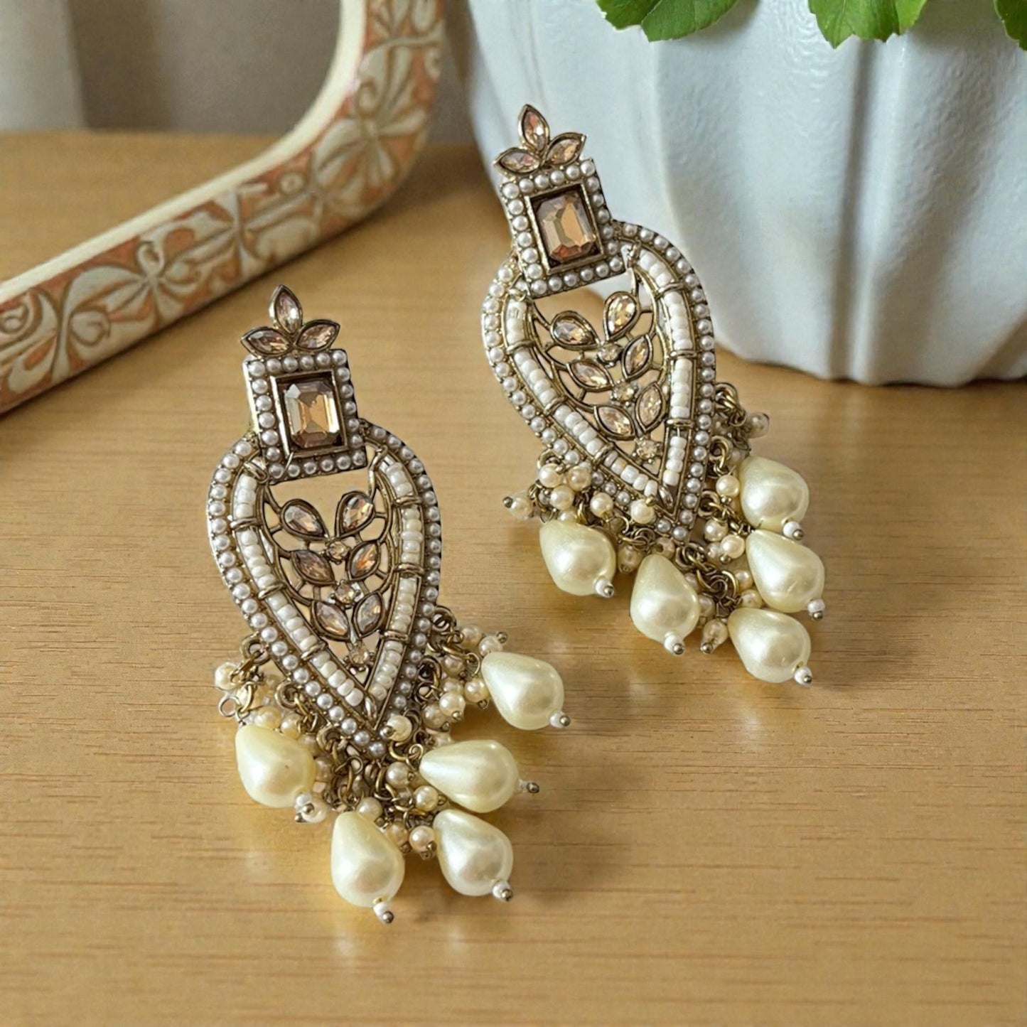 Kundan Drop Earrings