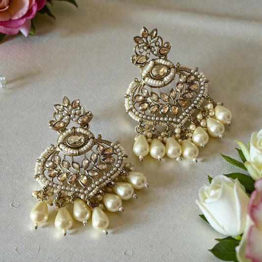 Kundan Chandbali Earrings
