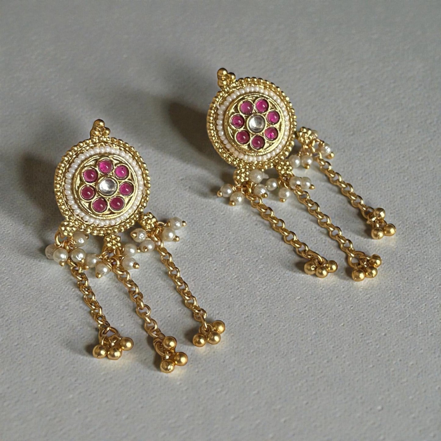 Kundan Drop Earrings