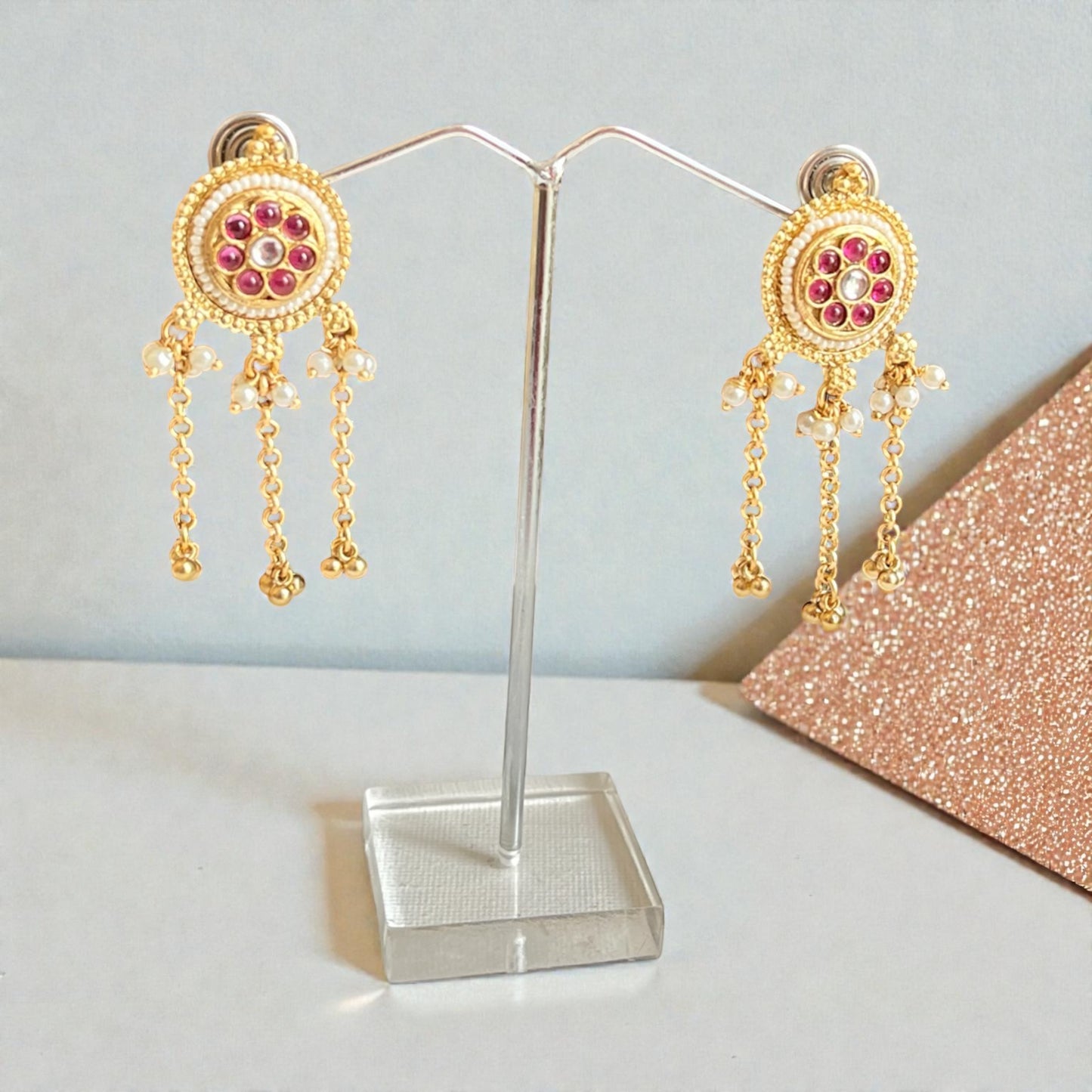 Kundan Drop Earrings
