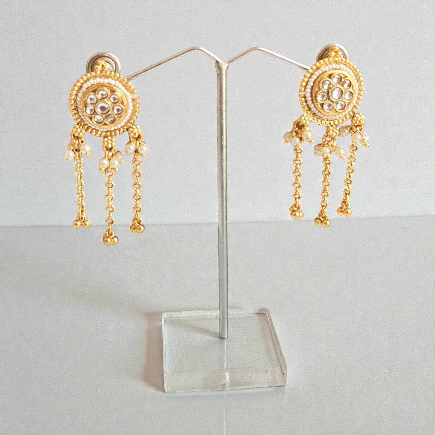 Kundan Drop Earrings