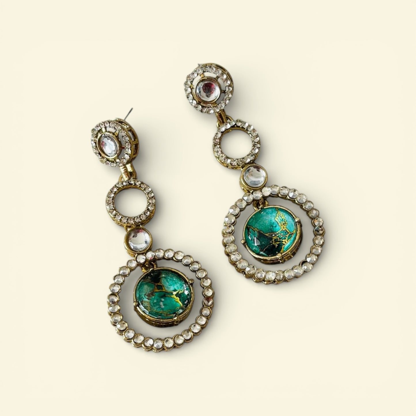 Firestone Kundan Drop Earrings