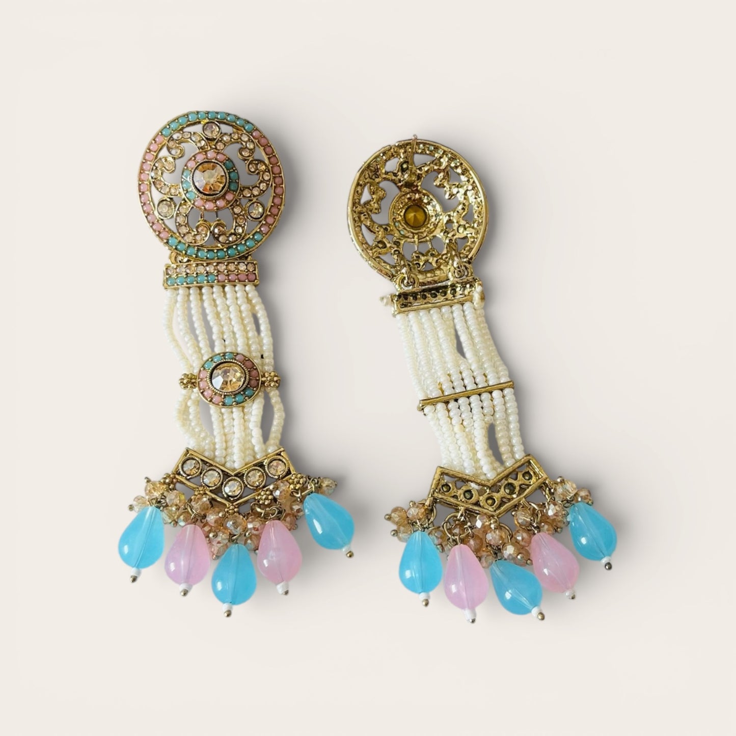 Kundan Beads Earrings