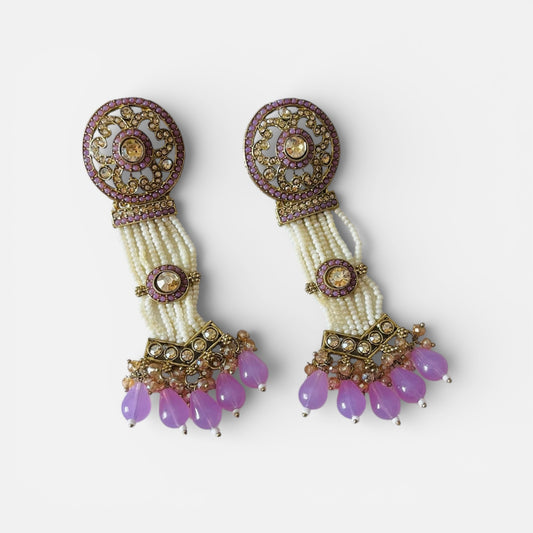 Kundan Beads Earrings