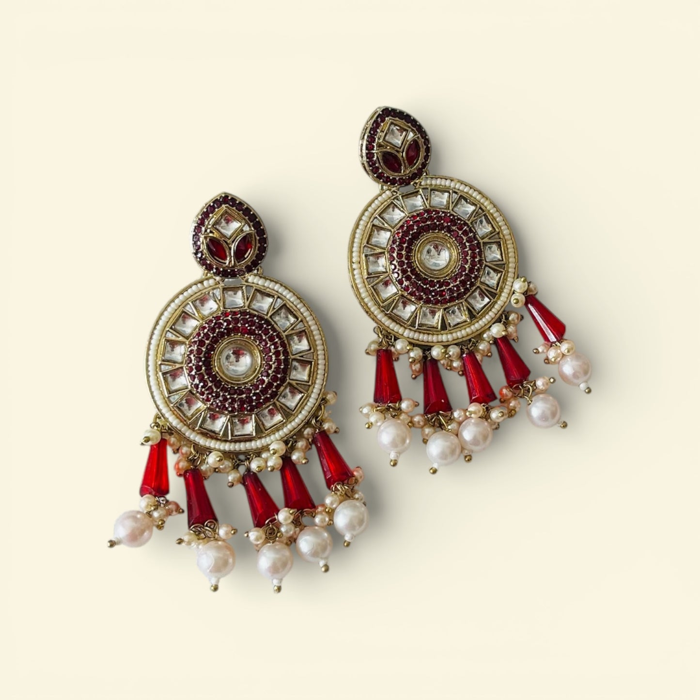 Kundan Chandbali Earrings