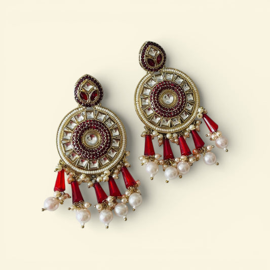 Kundan Chandbali Earrings