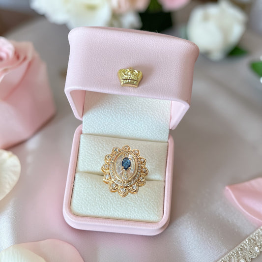 Blue Stone Zircon Ring