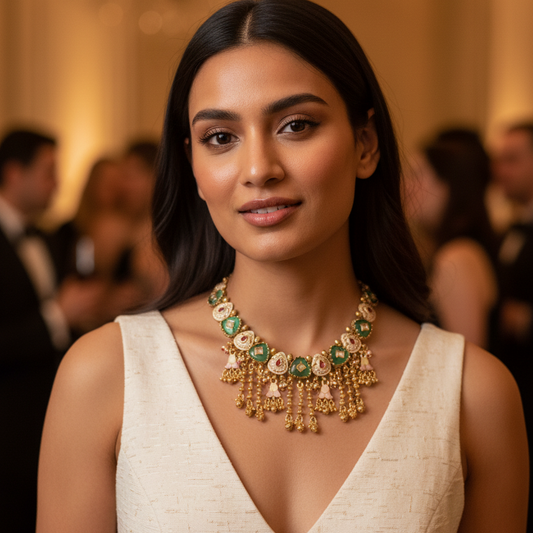 Designer Rajwadi Necklace Set