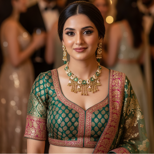 Designer Rajwadi Necklace Set