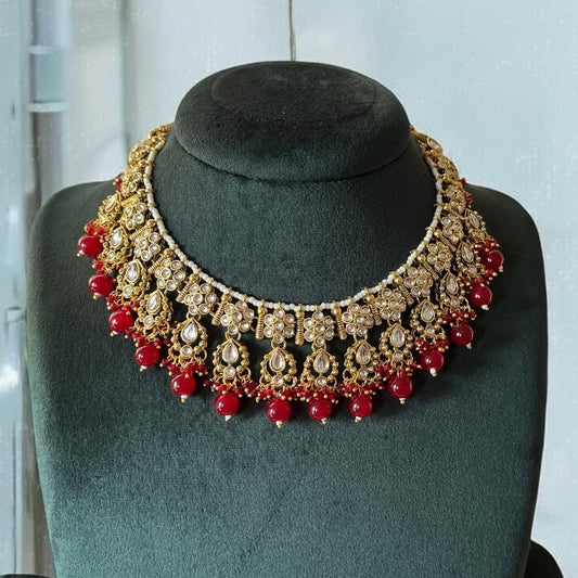 Kundan Beads Necklace Set