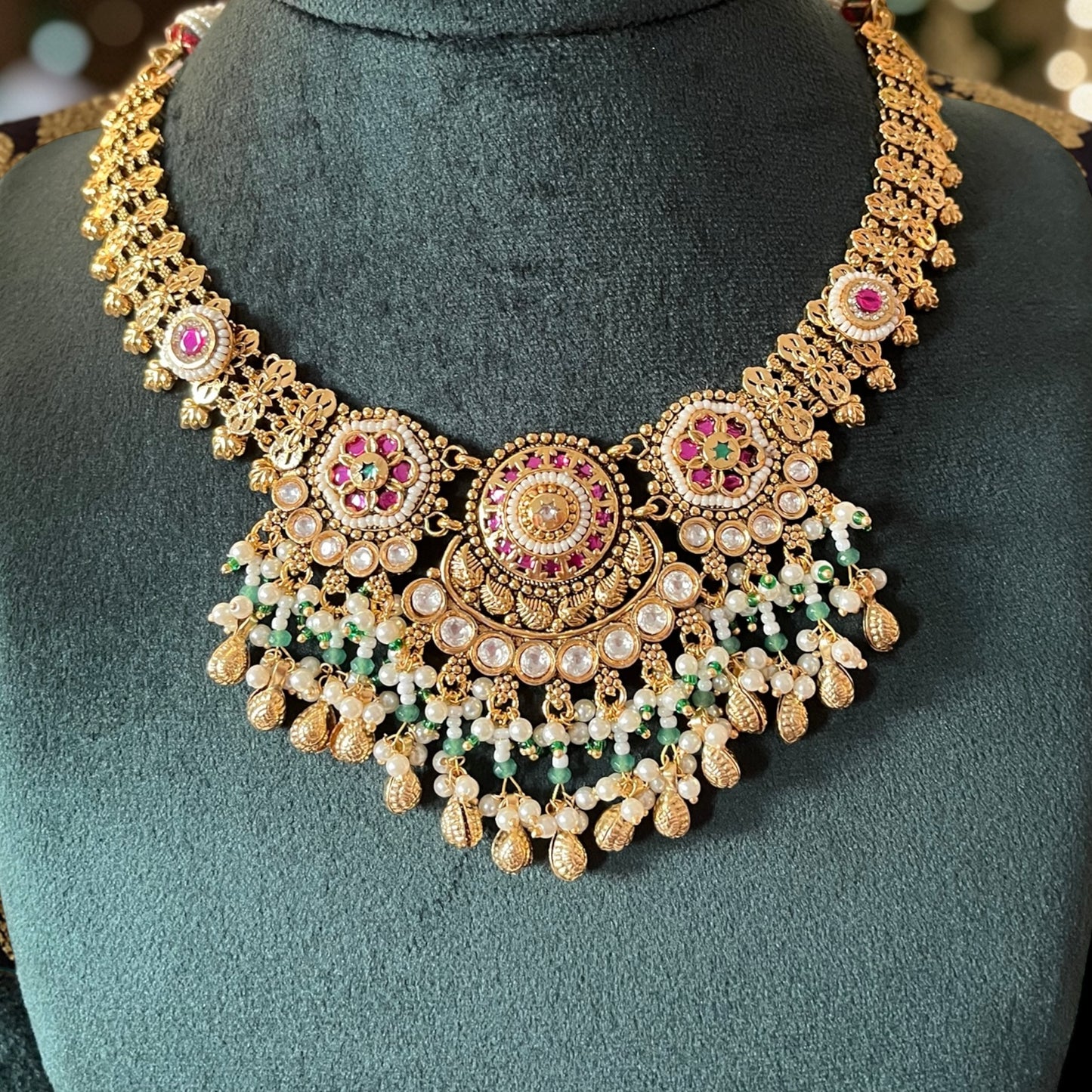 Rajwadi Statement Necklace Set