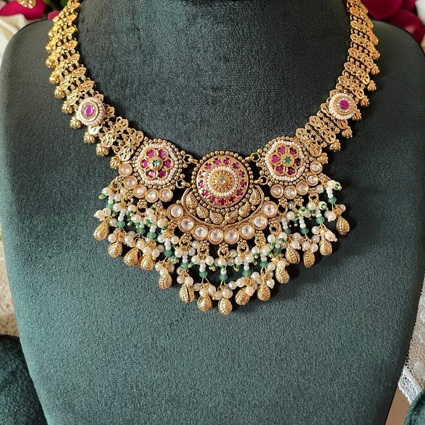Rajwadi Statement Necklace Set