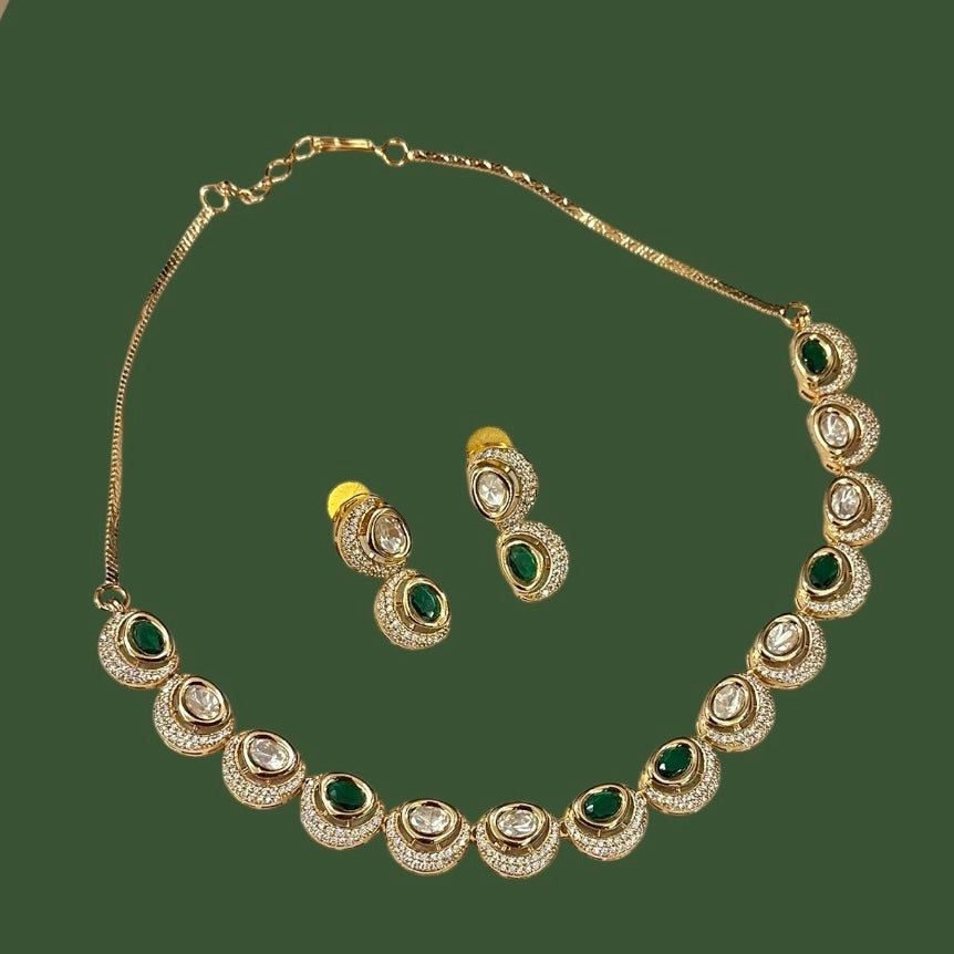 Moissanite Sleek Necklace Set