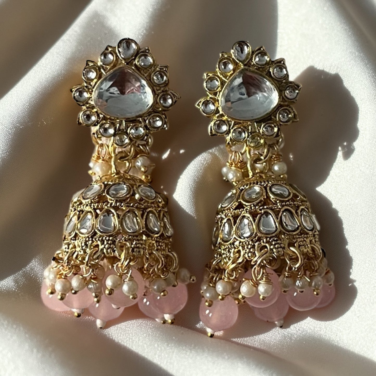 Kundan Beaded Maang Tikka Necklace Set