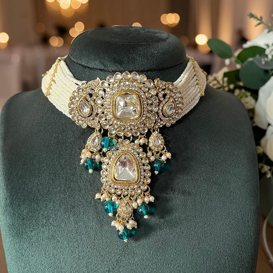 Kundan Beaded Necklace Set
