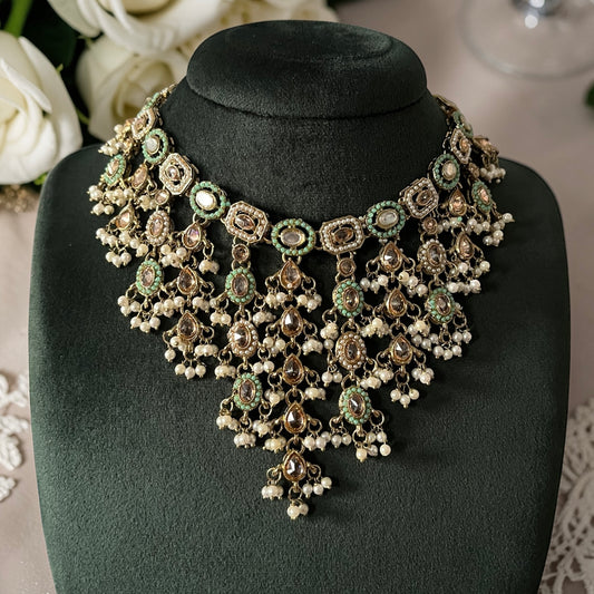 V Shape Necklace Set