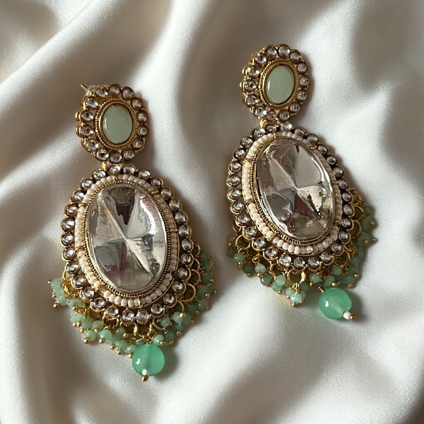 Kundan Chid Pearl Necklace Set