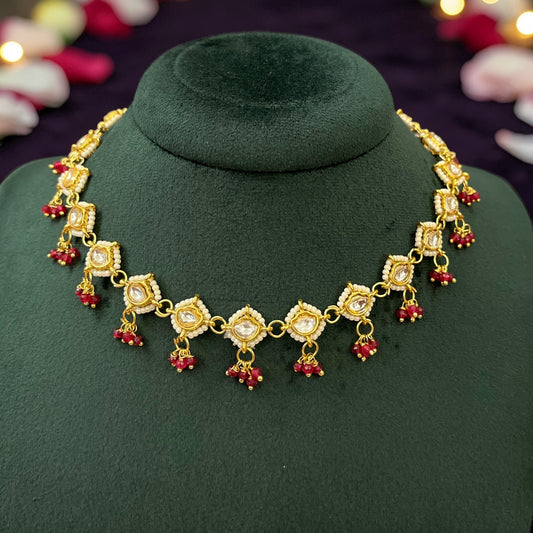 Kundan Maang Tikka Necklace Set