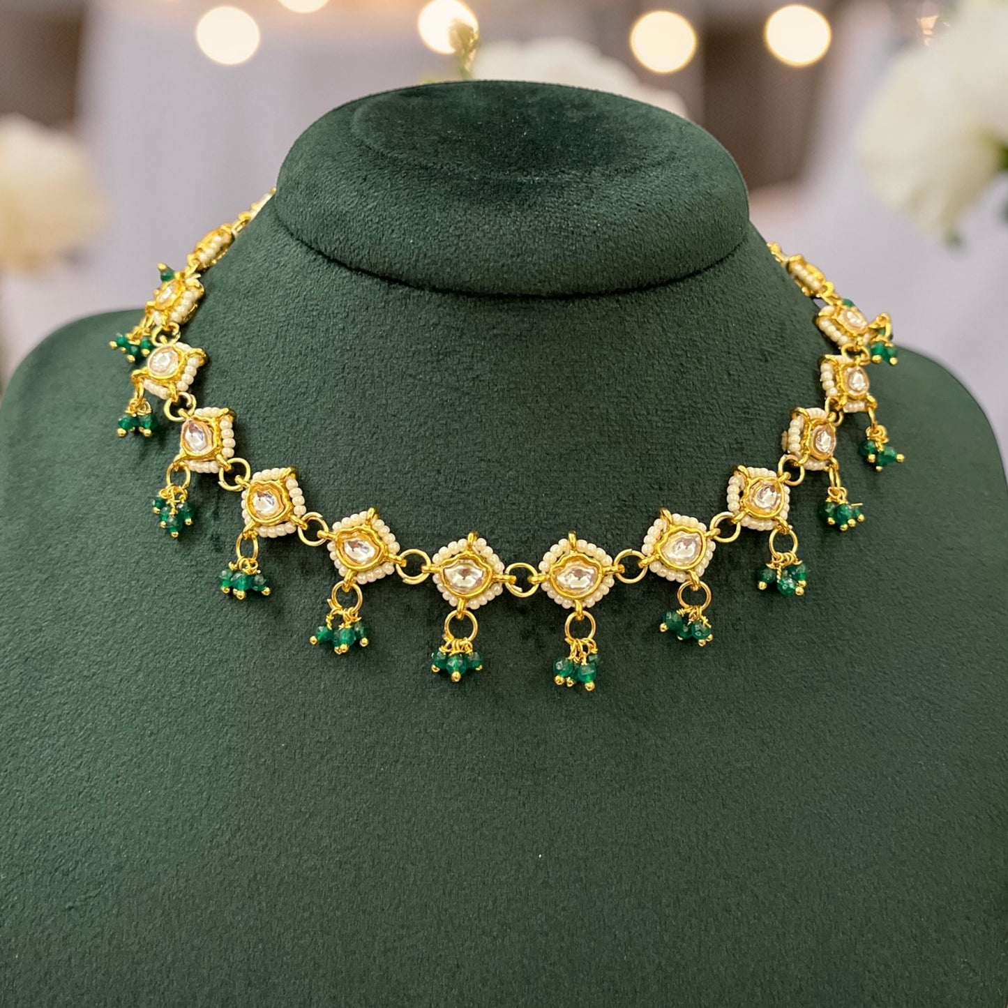 Kundan Maang Tikka Necklace Set