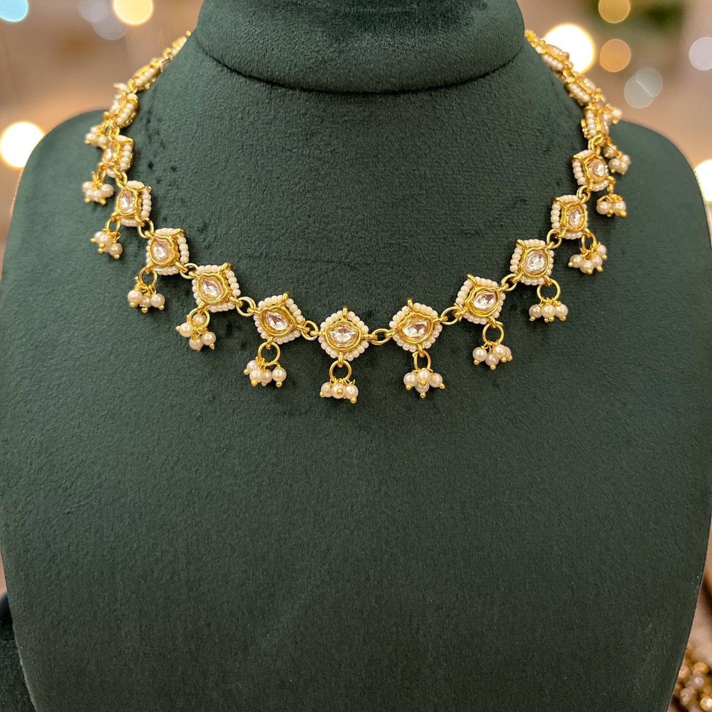 Kundan Maang Tikka Necklace Set