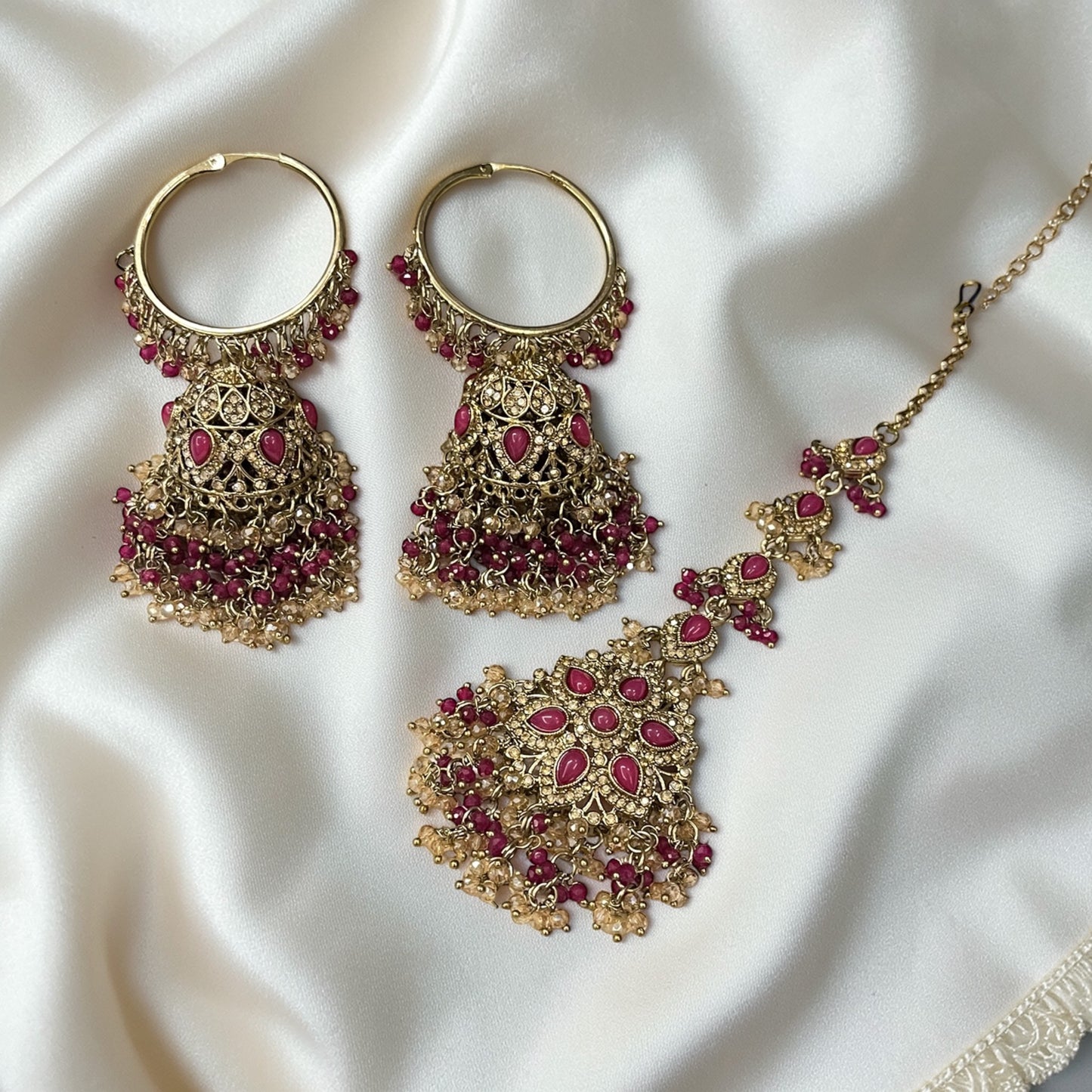 Punjabi Beads Necklace Set