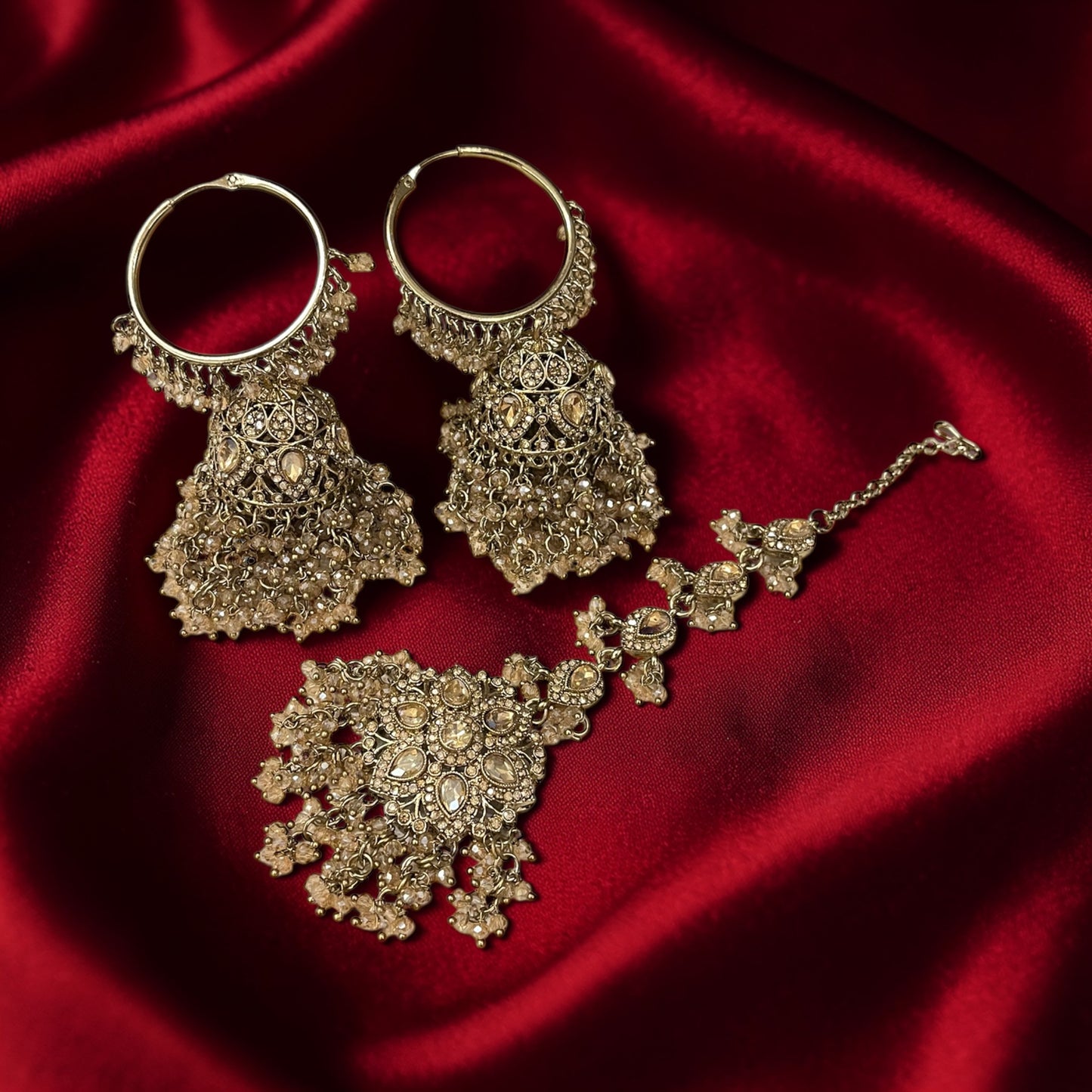 Punjabi Beads Necklace Set